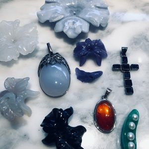 PENDANTS-finished&unfinished.  FINAL PRICE!!!!!!  No offers